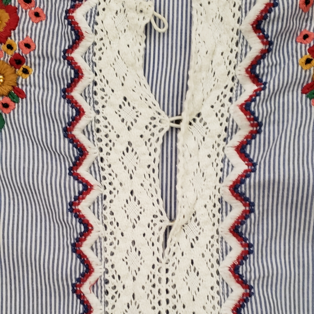 Philosophy Embroidered Dress With Bell Sleeves - Picture 8 of 12